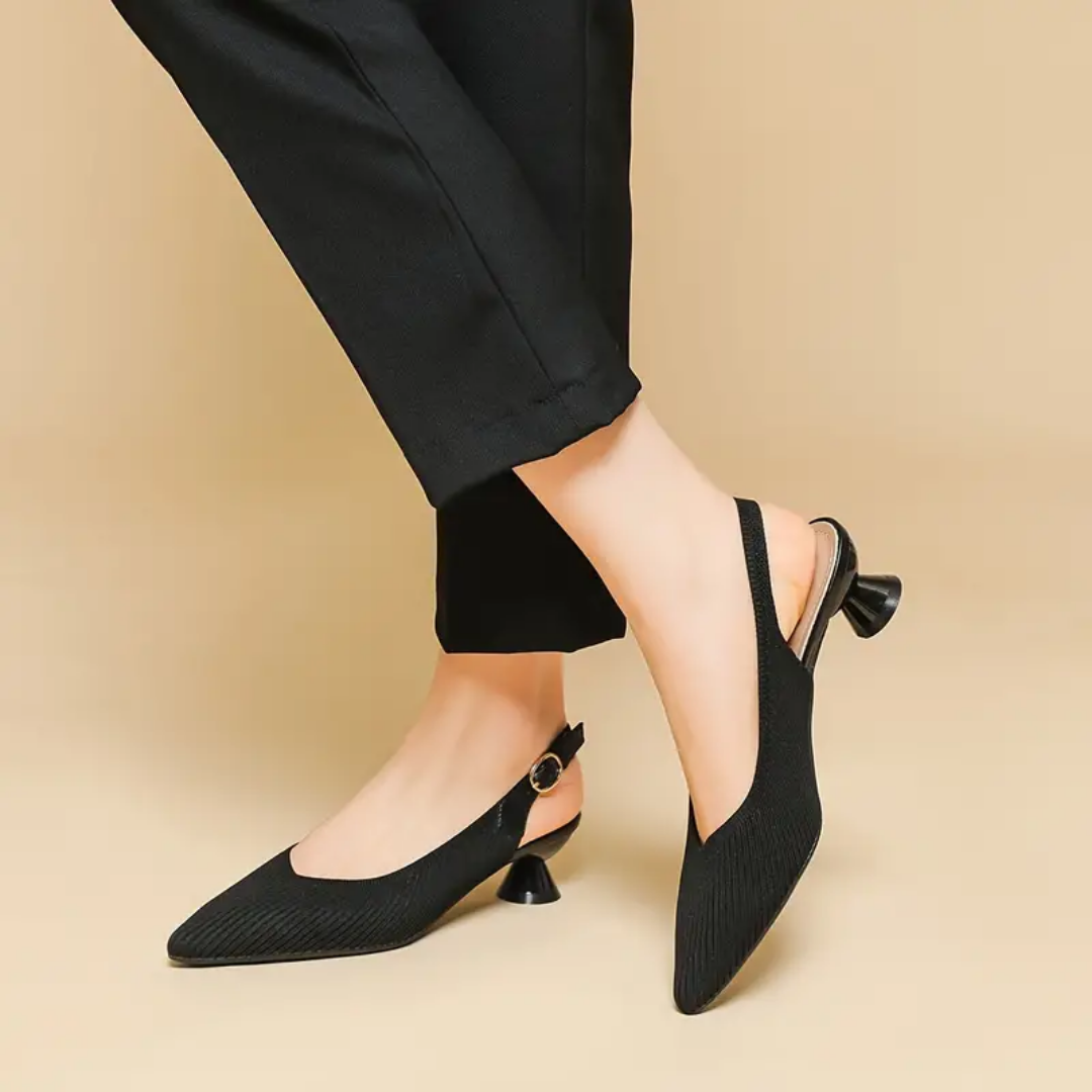 Women's chunky low-heeled sandals skin-friendly lining