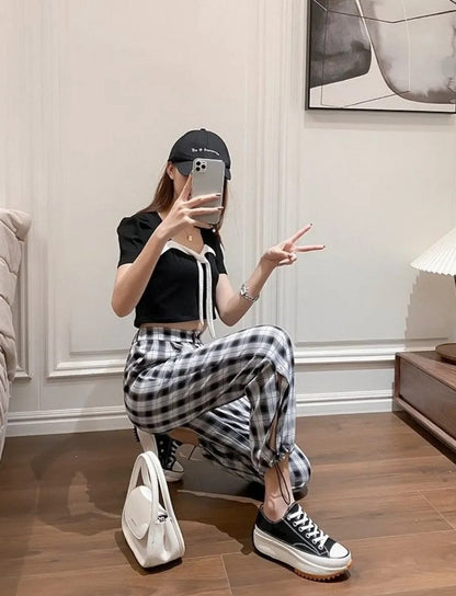 Women's low-top canvas platform sneakers casual