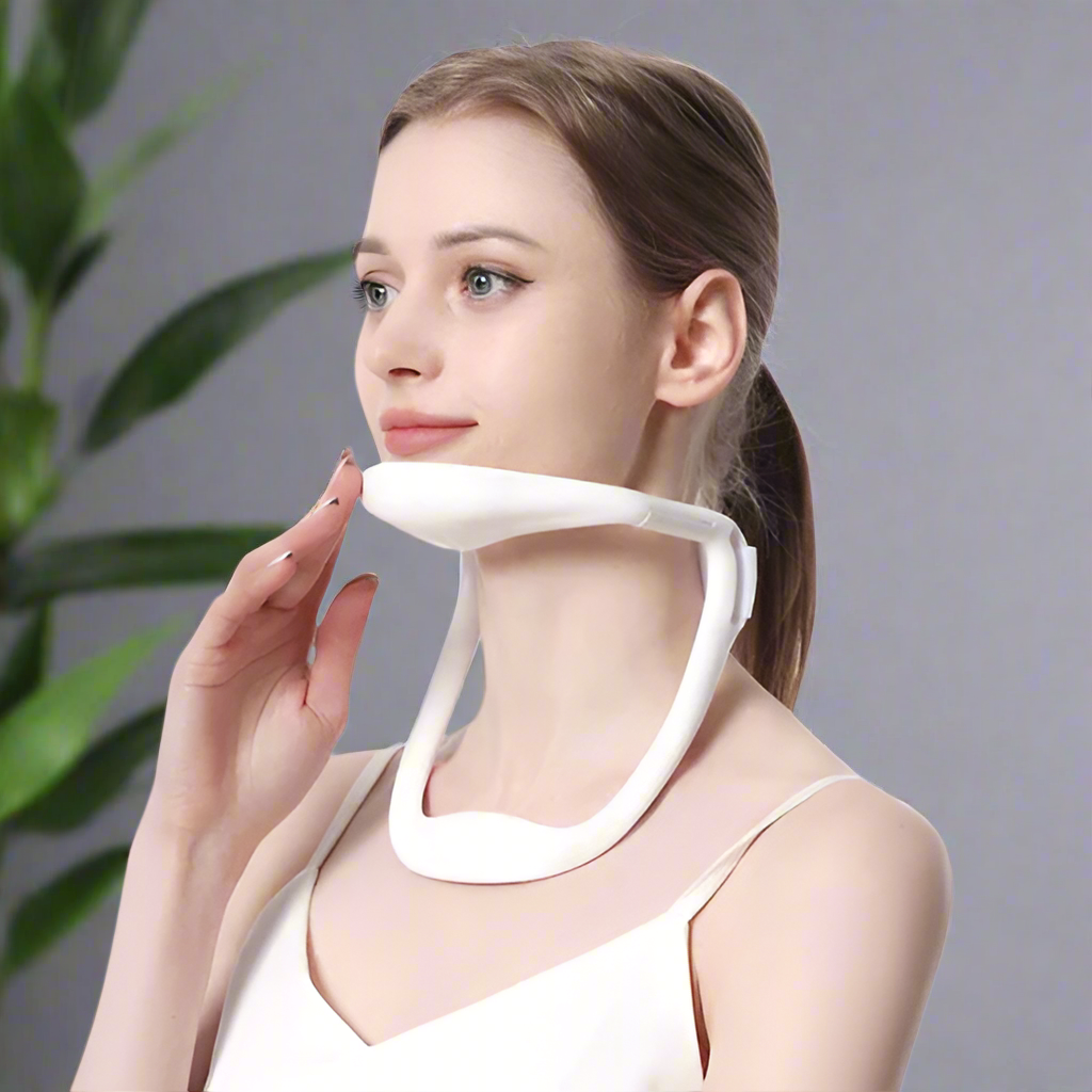 Cervical neck posture corrector stretch device for tech neck