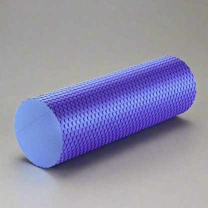 High-density round foam roller for back and leg muscle recovery