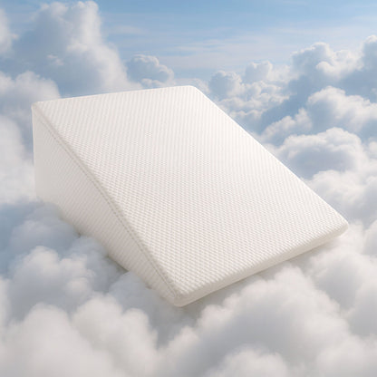 Memory foam wedge back and leg pillow for bed rest