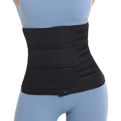 Adjustable neoprene sauna waist trainer sweat belt for postpartum and core support