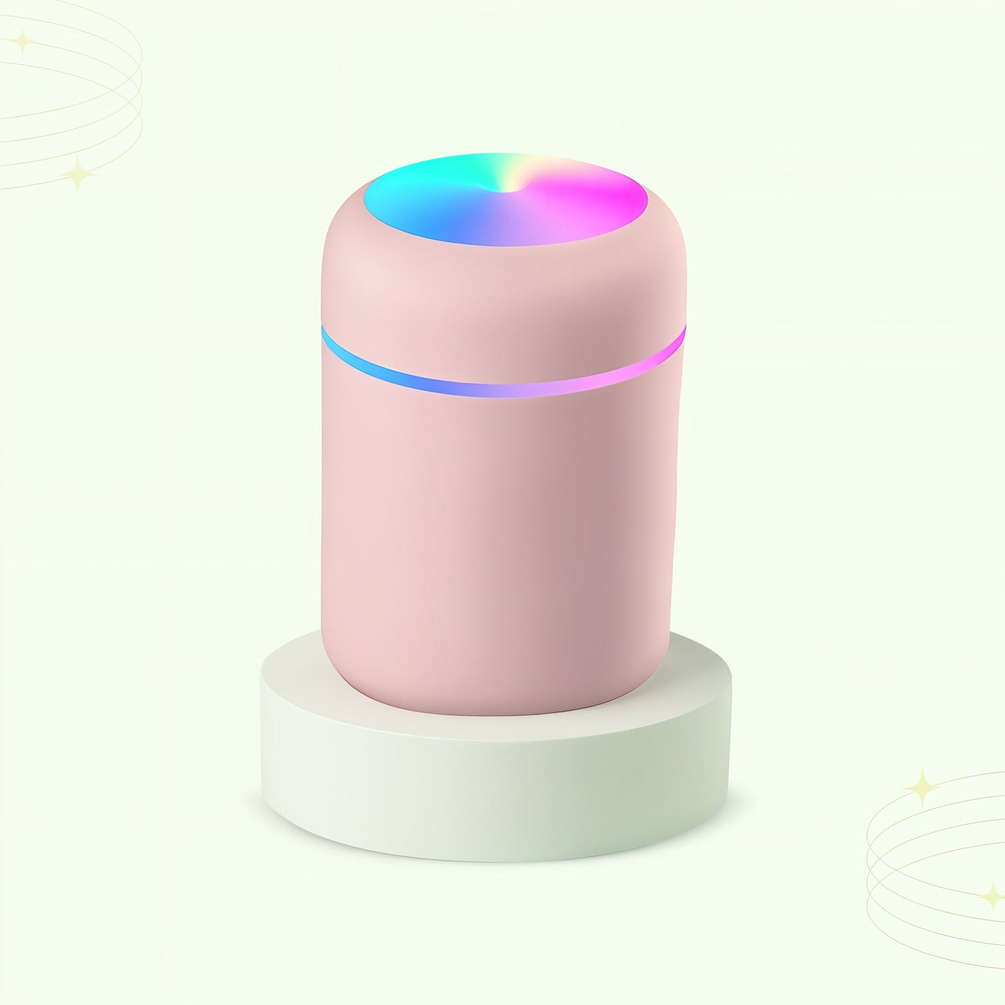Portable USB air humidifier for desk and travel