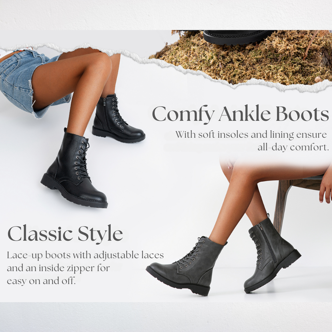 Women's waterproof ankle boots weather-ready
