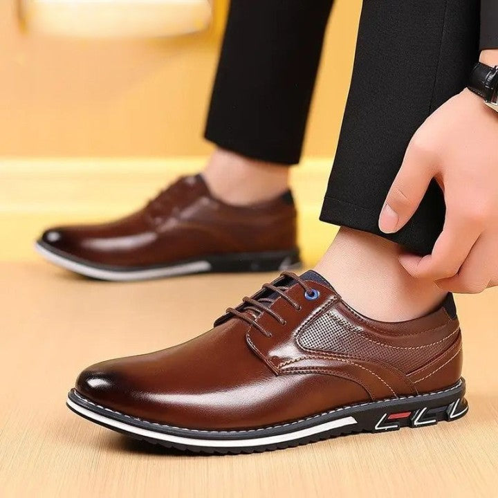 Men's Oxford leather dress shoes for office and events