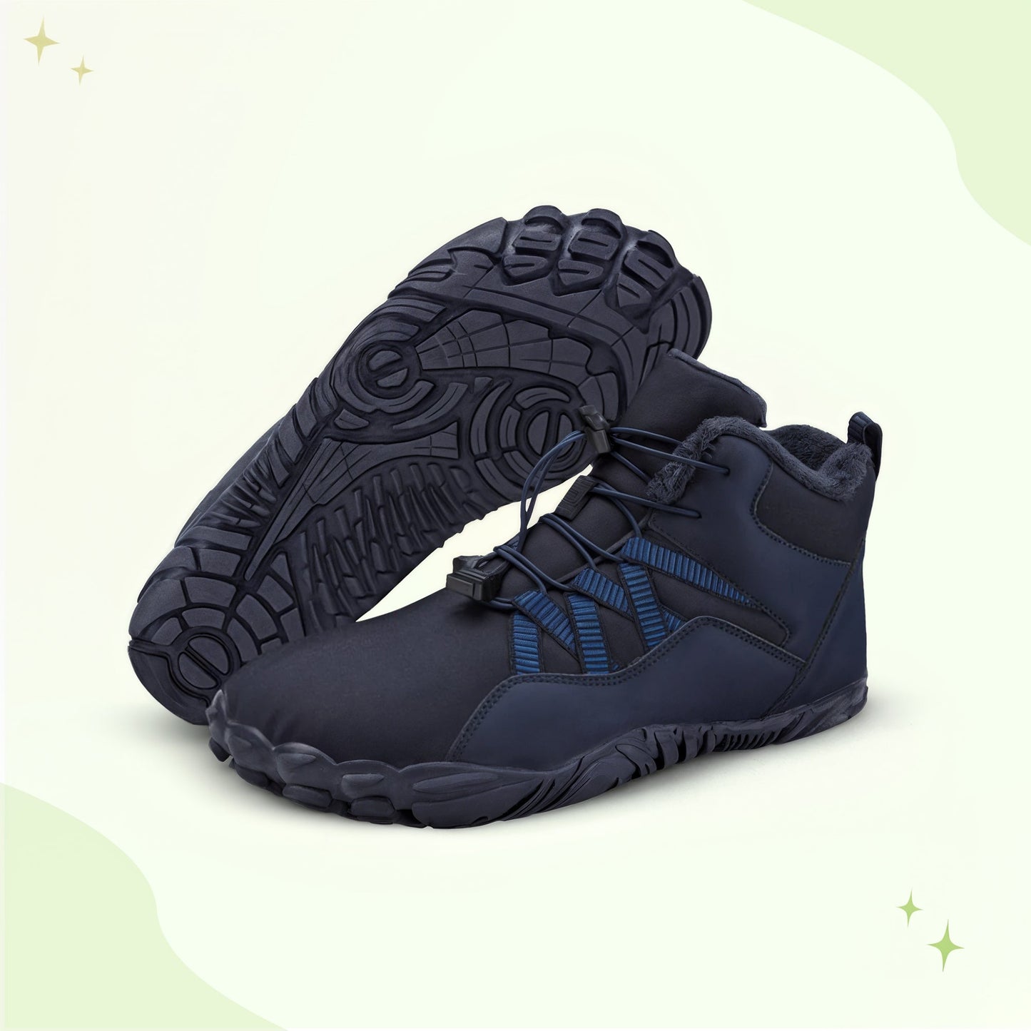 Insulated thermal barefoot shoes for autumn and winter