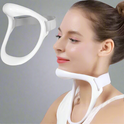 Cervical neck posture corrector stretch device for tech neck
