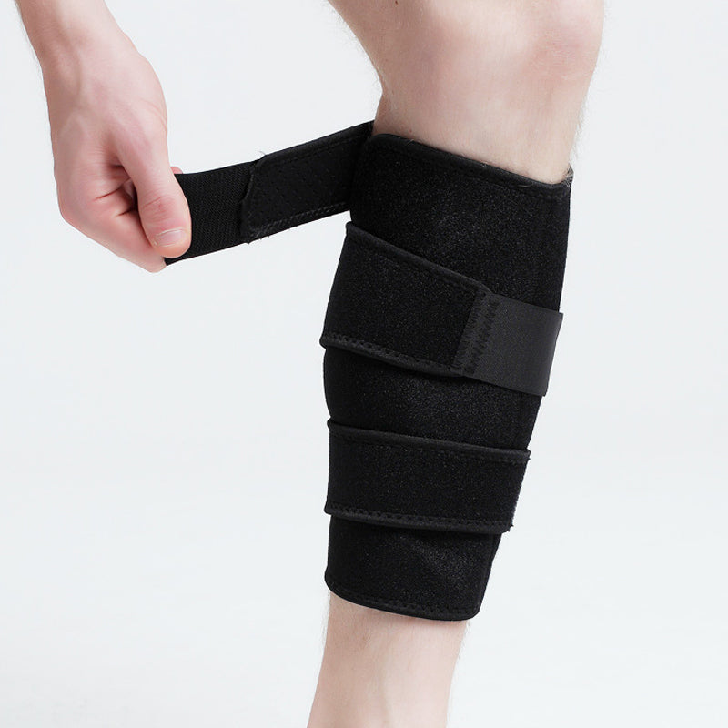Adjustable calf compression wrap for shin splints and calf strain recovery