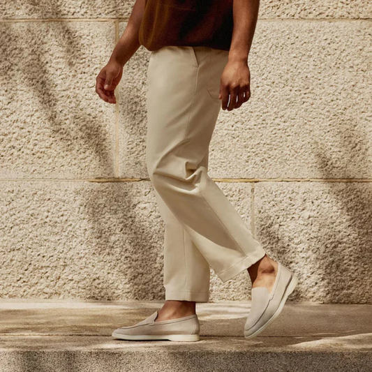 Suede loafers easy slip-on fit