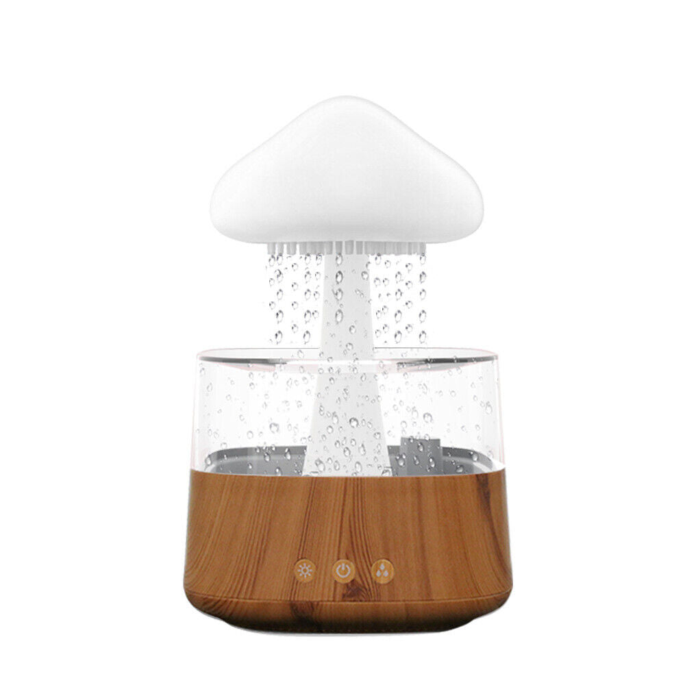 Ultrasonic cloud rain drop humidifier and essential oil diffuser with night light
