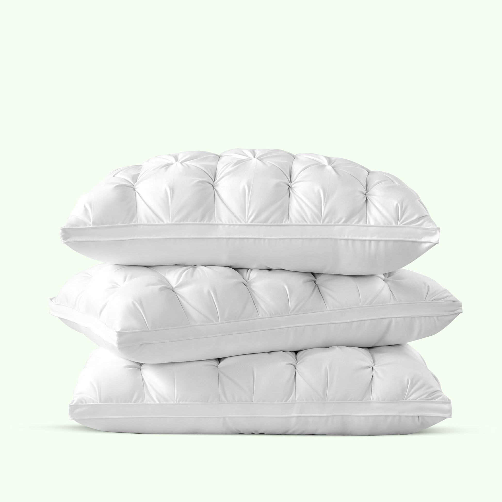 Luxury goose down pillow for side and back sleepers
