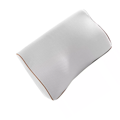 Orthopedic cervical contour memory foam pillow for neck pain and sleep alignment