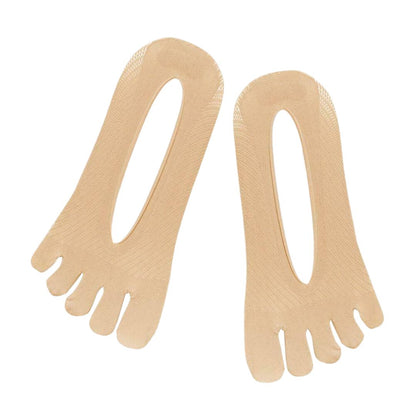 Five-toe compression socks for bunion alignment and blister prevention