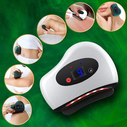 Electric heated gua sha facial massager for sculpting
