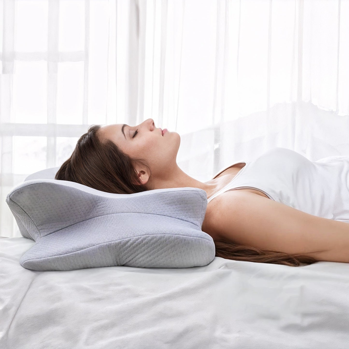 Butterfly memory foam neck pillow 2.0 upgraded design