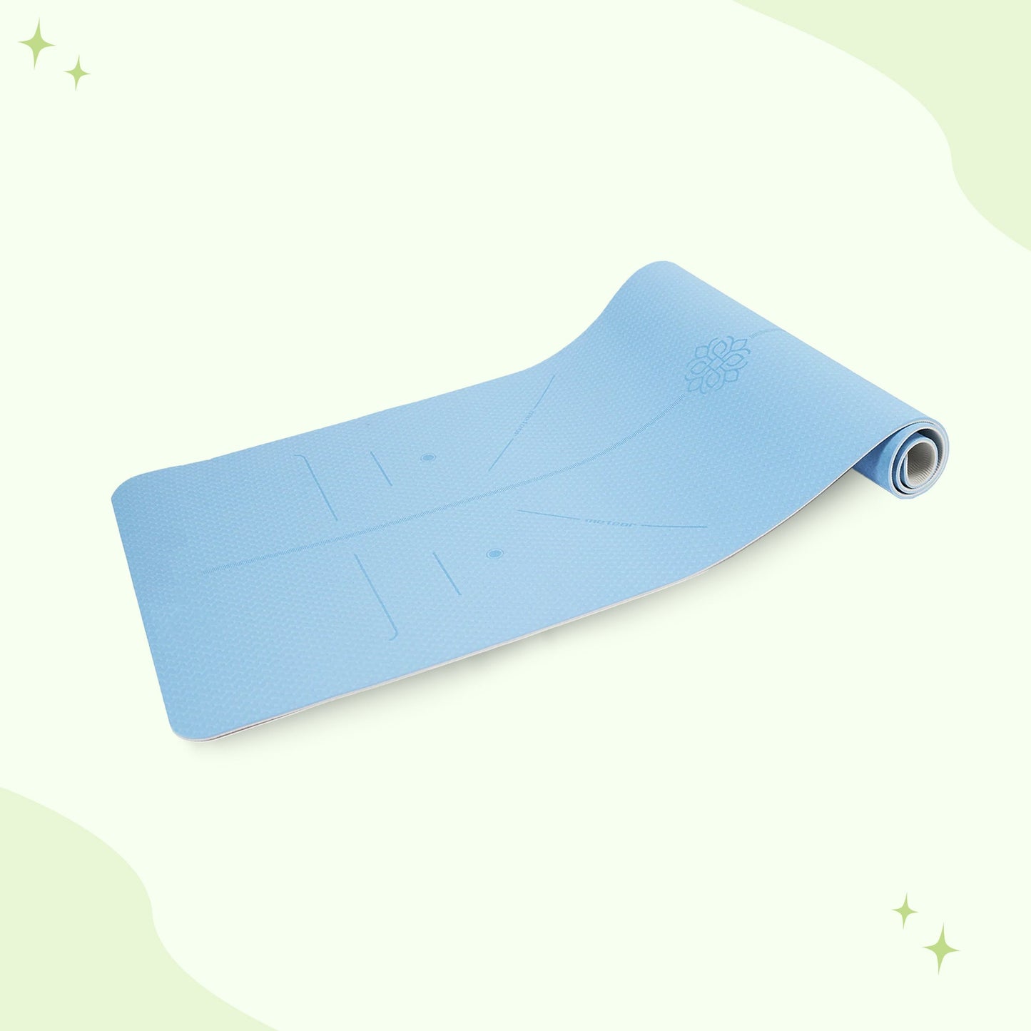 Premium yoga mat cushioned for every pose