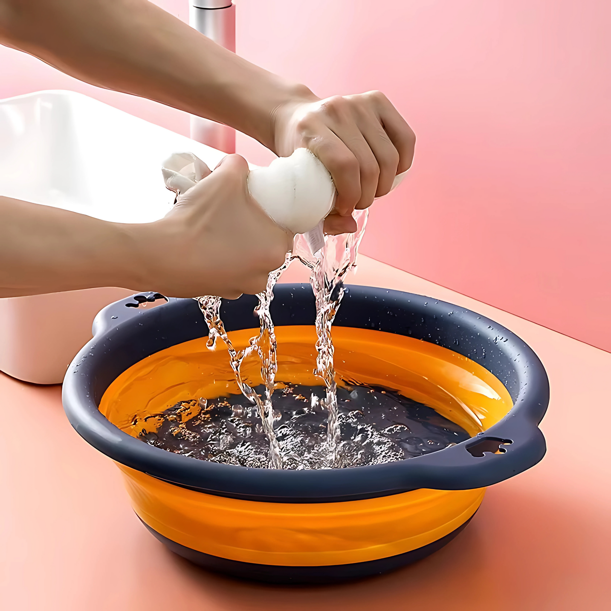 Silicone foldable portable ice bath tub for cold plunge recovery