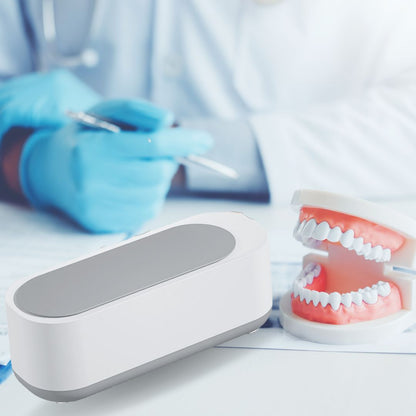 Portable ultrasonic cleaning machine sonic bath for dentures and retainers