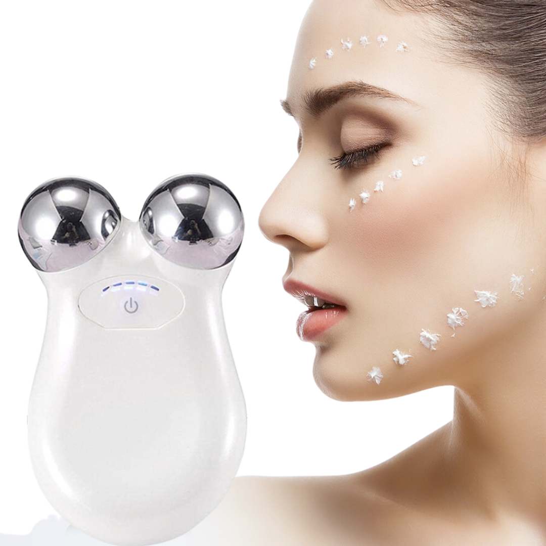 Microcurrent facial lifting device for anti-aging and sculpting