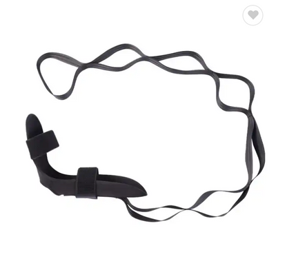 Multi-loop fascia leg stretcher strap for hamstring and plantar fasciitis recovery
