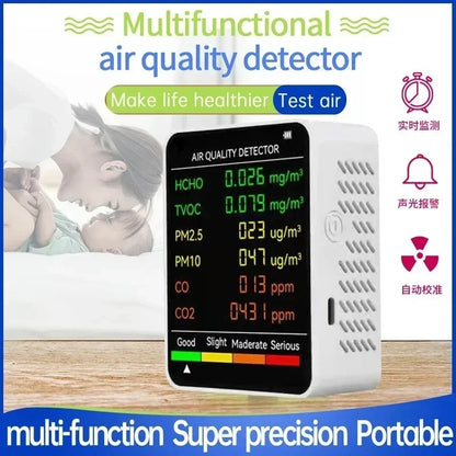 Smart air quality monitor CO and allergen detection