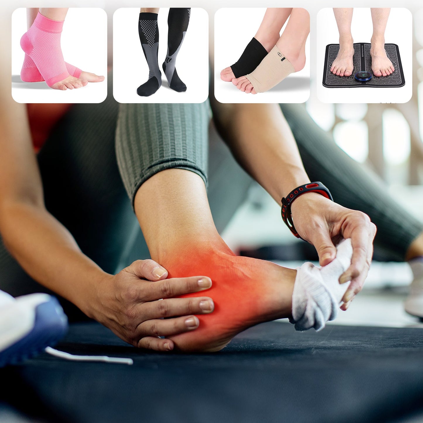 Ultimate foot pain relief pack bundle for plantar fasciitis