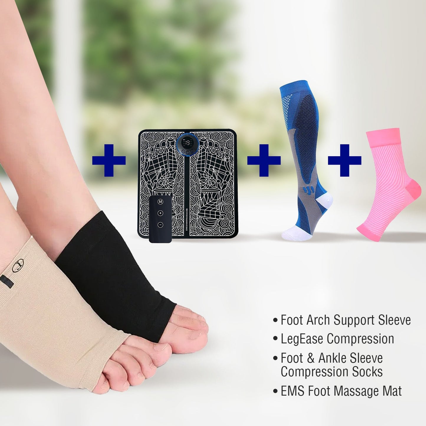 Ultimate foot pain relief pack bundle for plantar fasciitis