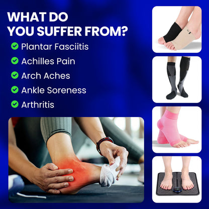 Ultimate foot pain relief pack bundle for plantar fasciitis