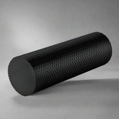 High-density round foam roller for back and leg muscle recovery