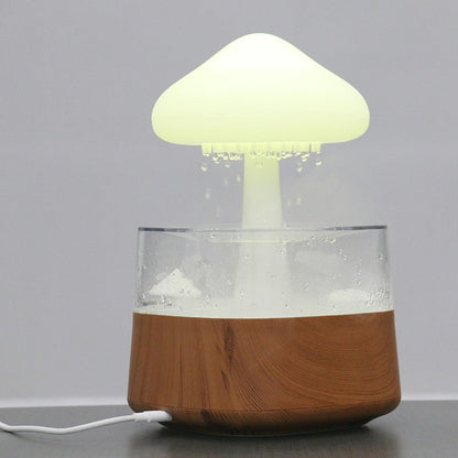 Ultrasonic cloud rain drop humidifier and essential oil diffuser with night light