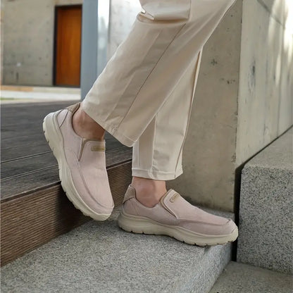 Men's slip-on canvas loafers breathable walking sneakers