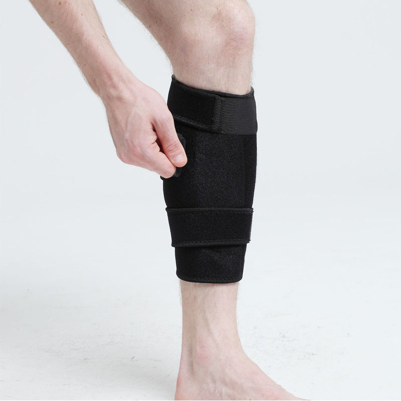 Adjustable calf compression wrap for shin splints and calf strain recovery
