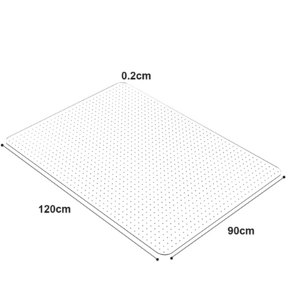Workstation floor protector mat for office chair