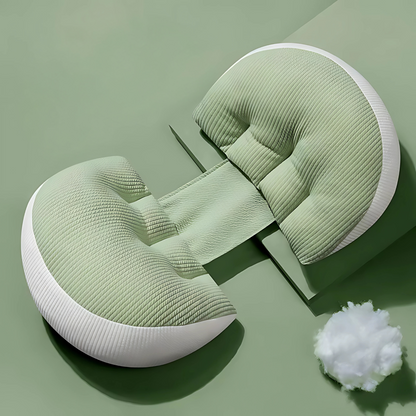 Maternity butterfly pillow for pregnancy belly and back support