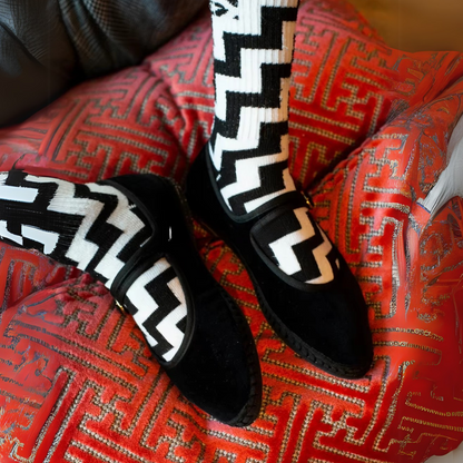 Velvet Mary Jane eco-friendly handcrafted shoes