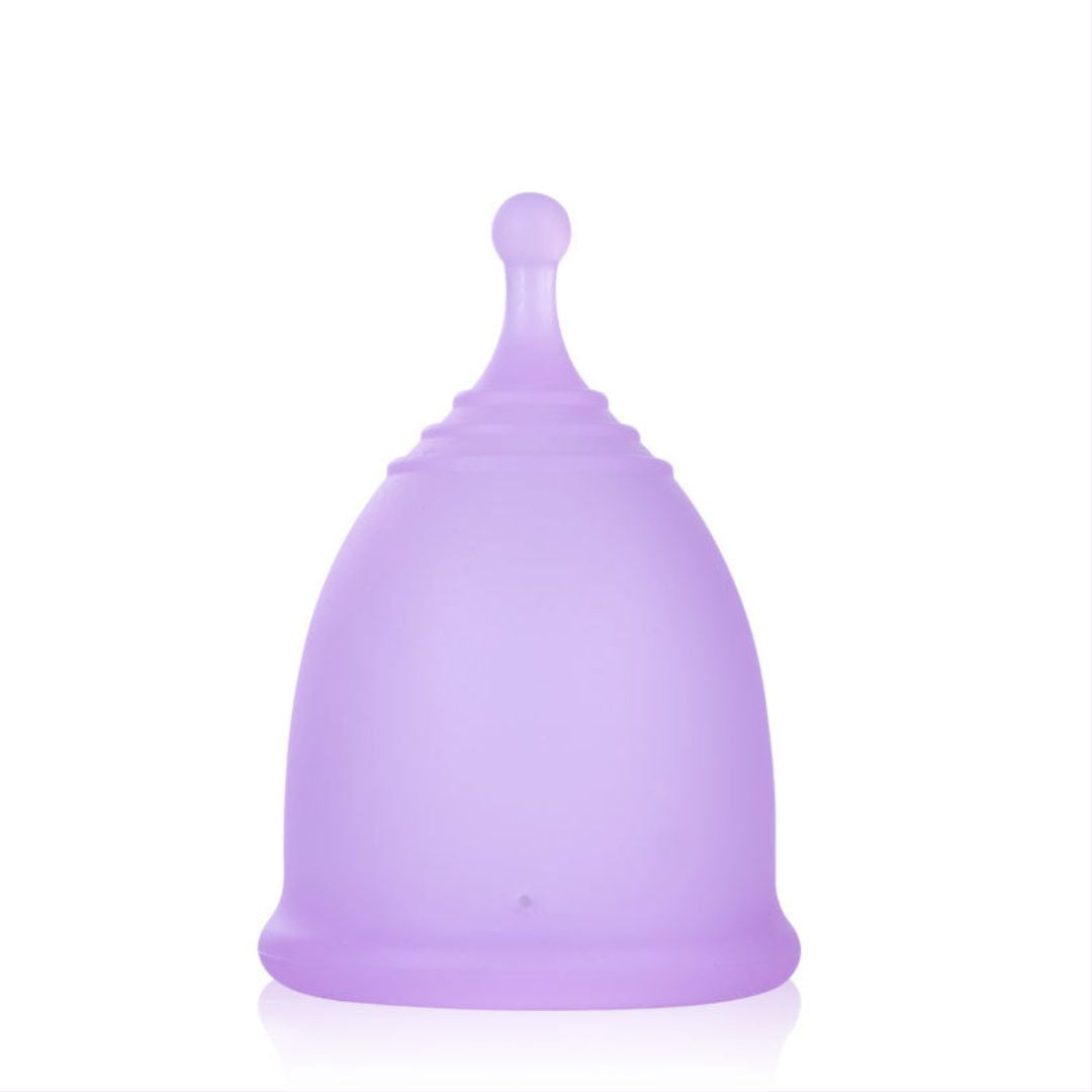 Medical-grade silicone reusable menstrual cup with 12-hour leak protection