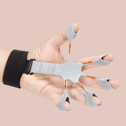 Silicone adjustable finger grip strength trainer with 6 resistance levels