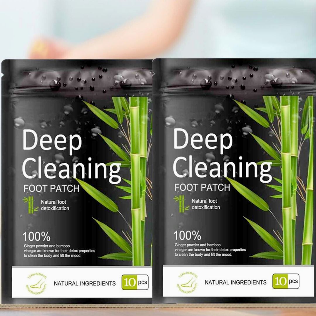 Natural bamboo vinegar detox foot patches with ginger cleansing pads