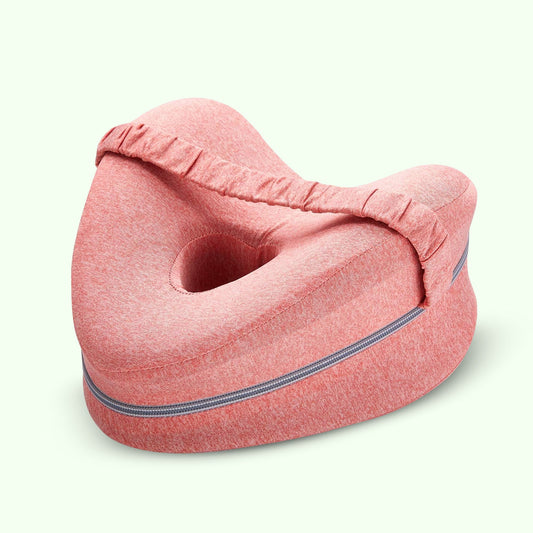 Memory foam leg and knee support pillow for sciatica