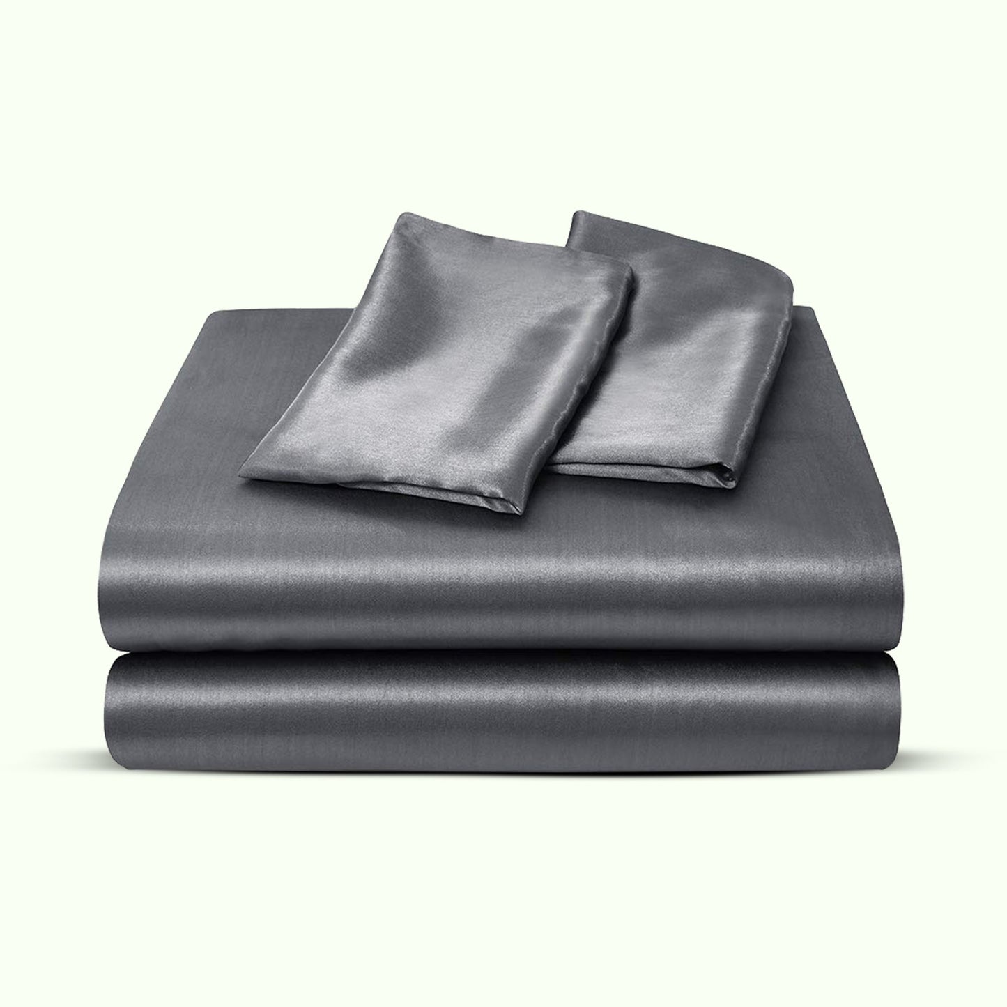 Luxury satin sheet set with deep pockets