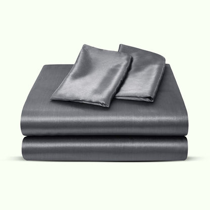 Luxury satin sheet set with deep pockets