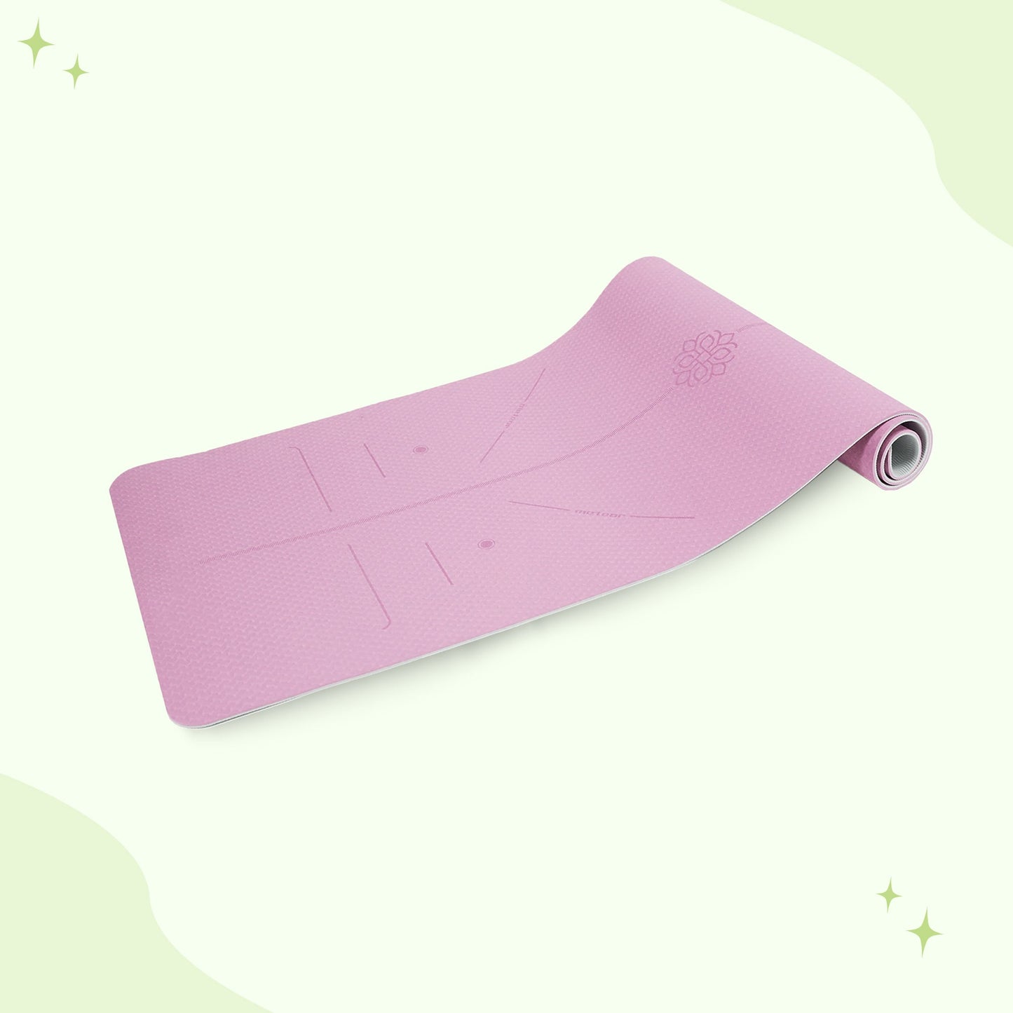 Premium yoga mat cushioned for every pose