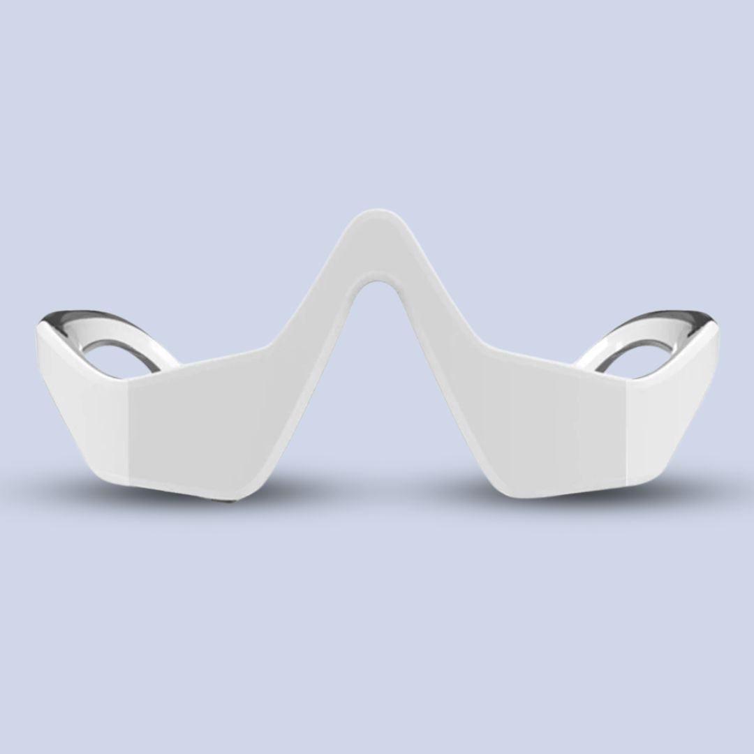 Under eye massager wand with heat and vibration for dark circles
