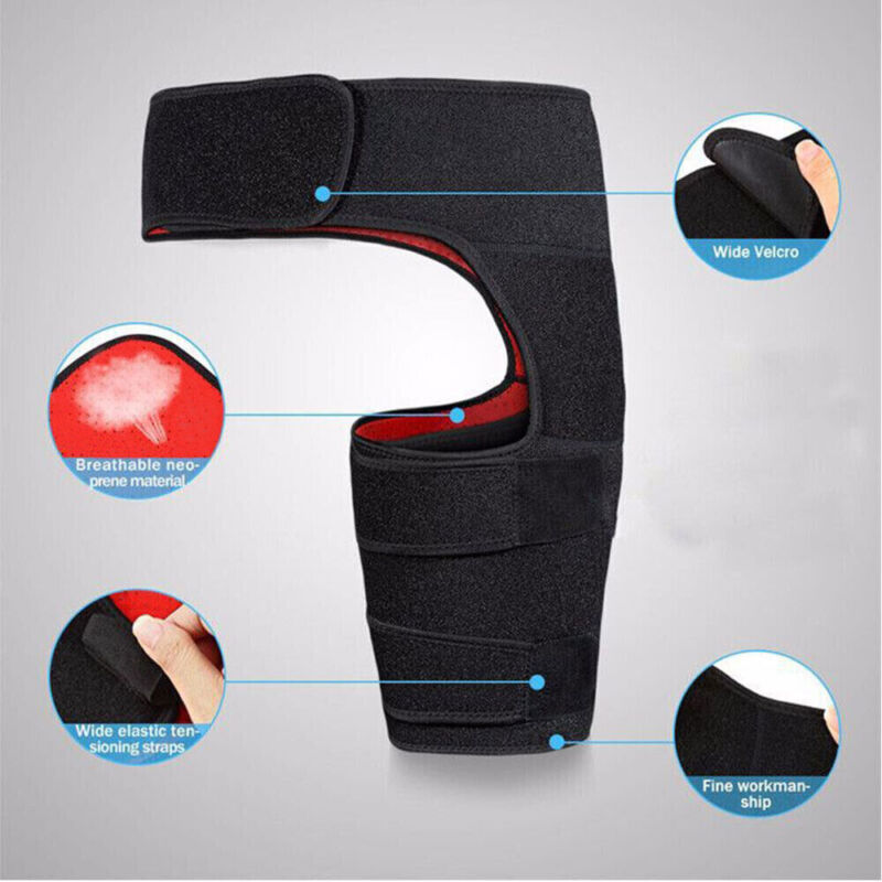 Adjustable hip wrap brace for sciatica, groin strain and hip joint support