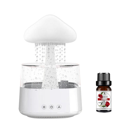 Ultrasonic cloud rain drop humidifier and essential oil diffuser with night light