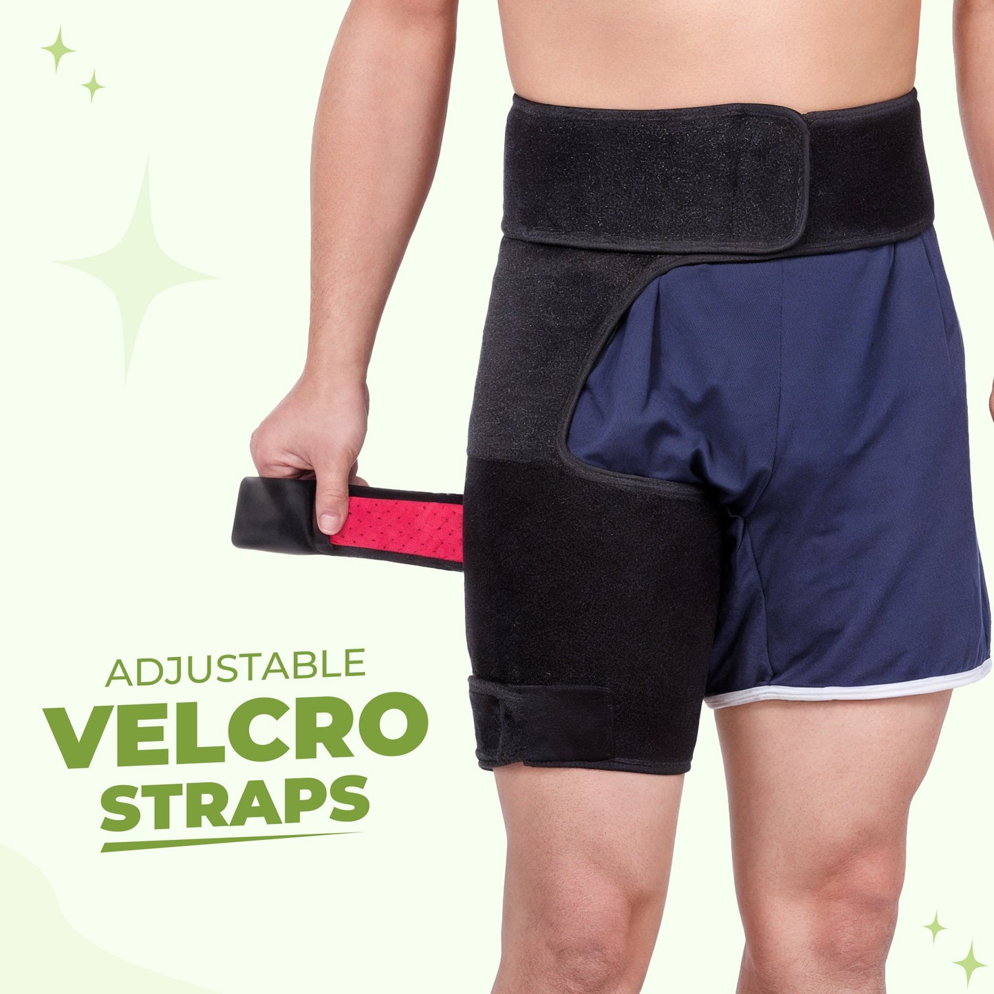 Hip support compression belt SI joint stabilization