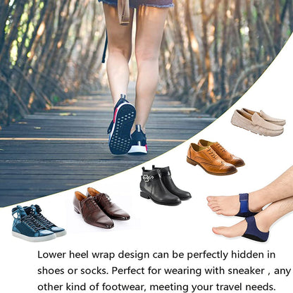 Adjustable cushion heel protector wrap with breathable insert