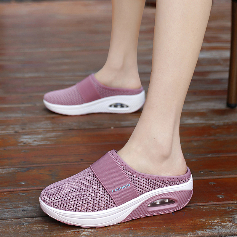 Slip-on air cushion lightweight walking shoes