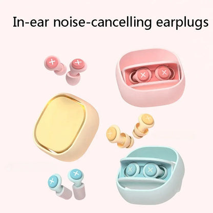 Soft noise-blocking silicone sleep earplugs