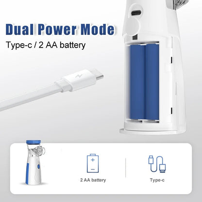 Portable ultrasonic nebulizer asthma and allergy device